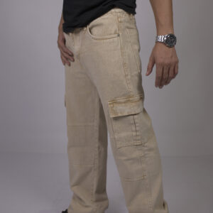 PERIES EAGLE Men’s Jeans Pant, Light Brown