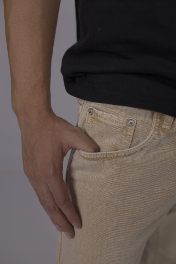 PERIES EAGLE Men’s Jeans Pant, Light Brown - Image 6